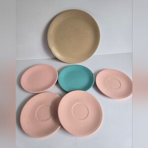 Melamine Dish Lot Vintage Plates